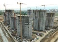 ÃÂ¡onstruction site with tower cranes on building construction.
